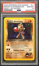 2000 11 Rocket's Hitmonchan 1st Edition Holo Rare Pokemon TCG Card PSA 10