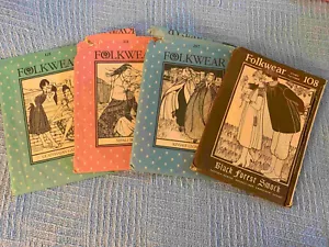 4 Fantastic Vintage Folkwear Patterns: 3 Uncut, 1 Cut to Largest Size - Picture 1 of 7