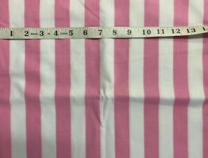 Wide Stripe Print Cotton Blend Fabric 59" Wide by the Yard -Assorted Colors 
