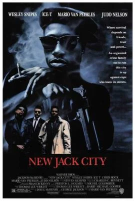 NEW JACK CITY Movie POSTER 27 x 40 Wesley Snipes, Ice-T, Mario Van Peebles, A
