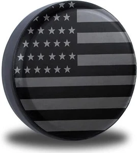 17" American Flag Spare Tire Cover Fit Jeep Wrangler Rv SUV Truck Travel Trailer - Picture 1 of 7