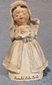 Porzellanfigur Hochzeit Braut Mädchen Lefton I Would Like To Be - Bild 1 von 7