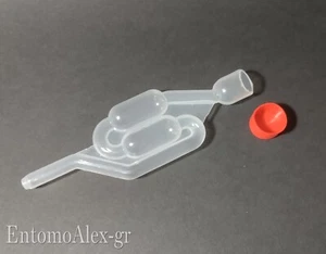 1x GORGOGLIATORE 2 bolle con tappo mini fermentatore produzione birra casalinga - Foto 1 di 2