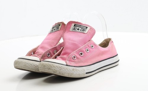 Converse Girls Pink Fabric Trainer UK 2 EU 34