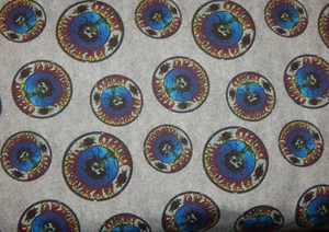 Grateful Dead, The Logo Tessuto Bertha Scheletro Cotone Trapuntato Molle da Cucire - Foto 1 di 5