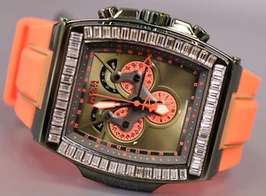 INVICTA S1 Rally Hombres 51,30 mm Acero Inoxidable + Cristal Blanco + Gris Como Nuevo + Verde - Imagen 1 de 7