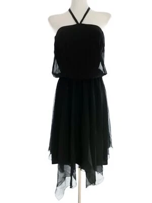 Kit  T. 10 (36) Negro Larga Vestido maxi Sin mangas Asimétrico - Imagen 1 de 4