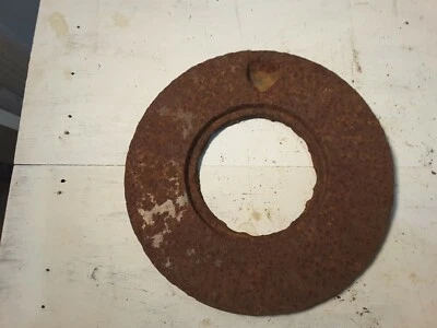   COAL WOOD COOK STOVE LID off  STOVE VINTAGE CAST IRON GOOD COND. 8 1/4th DIA  - Image 1 of 4