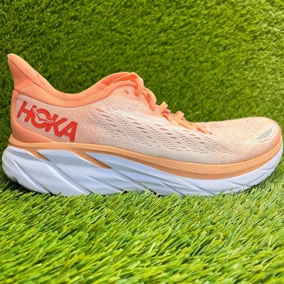 Zapatillas deportivas Hoka One One Clifton 8 para mujer talla 8 naranja Foto 1 de 4