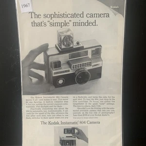 Vintage 1967 Kodak The Sophisticated Camera Thats Simple Minded Ad Advertisement - Picture 1 of 2