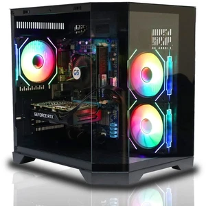 Gaming PC i5 4440 RX 580 8GB 16GB RAM 480GB SSD 500GB HDD Win 11 WiFi Desktop - Picture 1 of 18
