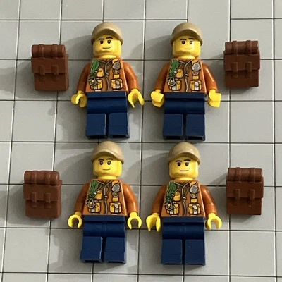 LEGO CITY Jungle Explorer Lot Of 4 Minifigures Minifig Set 40177 E7 8 - Image 1 of 2