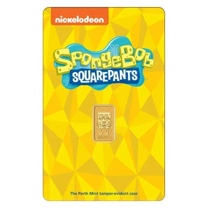 Perth Mint SpongeBob SquarePants 1g 0.9999 Coloured Gold Minted Bar *Confirmed* - Picture 1 of 7