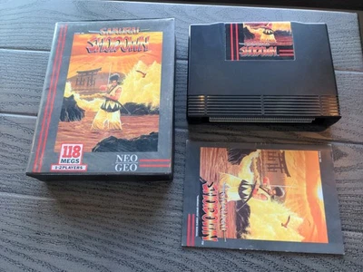 Samurai Shodown Game Cartridge, Neo Geo AES, US Version, with Box & Manual - Image 1 of 4