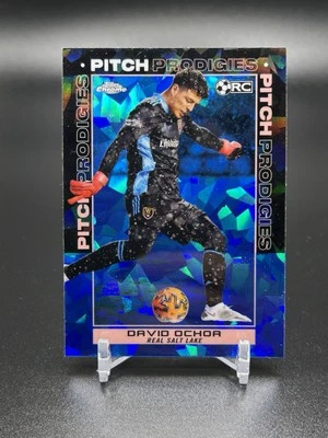 2021 Topps Chrome MLS Sapphire Edition Pitch Prodigies David Ochoa Rookie RC - Image 1 of 2