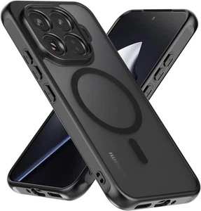 For Xiaomi 15T/15T Pro Case, Magnetic Matte Translucent Hard Back + TPU Bumper - Picture 1 of 6