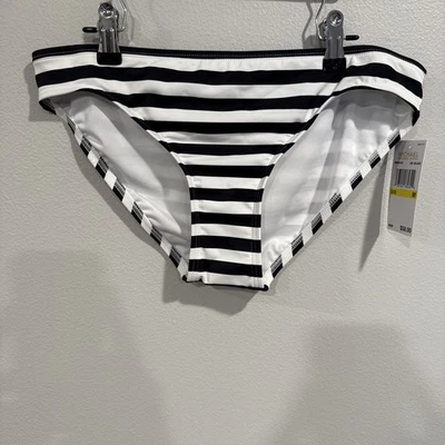 Parte inferior de natación hipster clásica a rayas Michael Kors para mujer talla M precio de venta sugerido por el fabricante 58 USD Foto 1 de 4