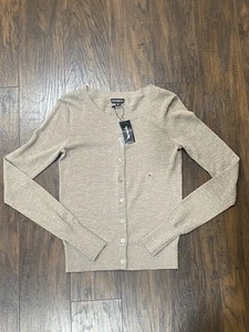 Express Button Down Gray W/ Metallic Silver Thread Sweater Cardigan Size XS NWT - Picture 1 of 7