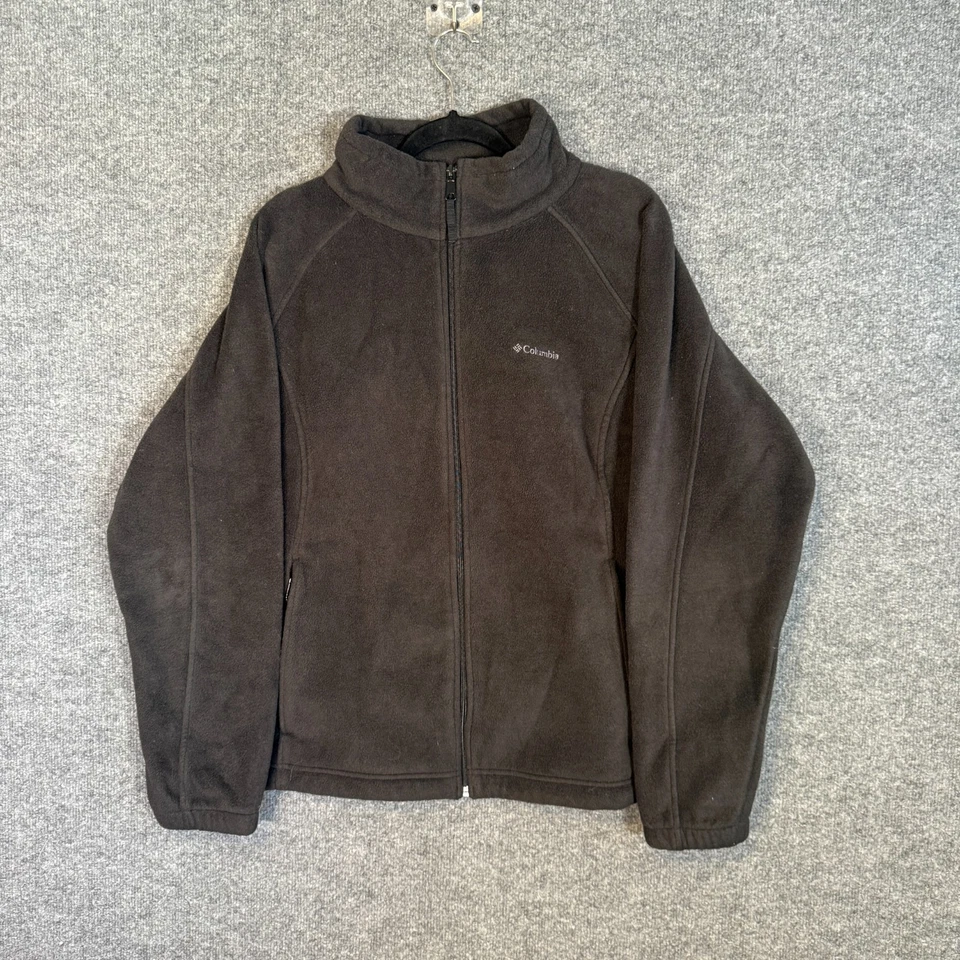 Columbia Suéter Mujer 3X XXXL Negro Polar Cremallera Completa Talla Grande Sudadera Foto 1 de 4