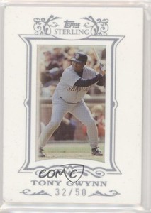 2007 Topps Sterling White Suede /50 Tony Gwynn #151 HOF