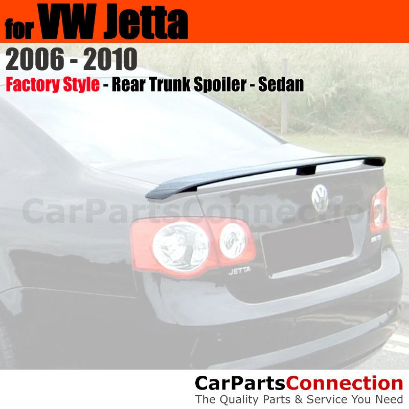 Primer ABS Rear Trunk Spoiler Aero Wing For 2006-2010 Volkswagen VW Jetta Sedan - Image 1 of 1