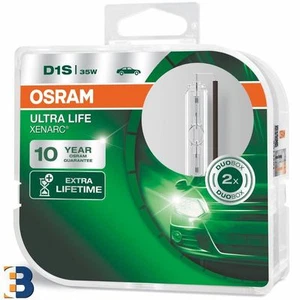 2x D1S OSRAM Xenarc Ultra Life 66140ULT Xenon HID Car Headlight Bulb DuoBox - Afbeelding 1 van 1
