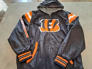 NFL Cincinnati Bengals Full Zip Jacket Black Orange XL Reversible Full Zip ๐ฅ - Picture 1 of 8