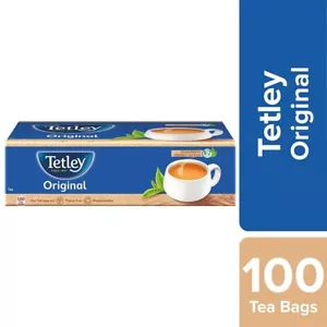 Tetley Assam Original Echter Geschmack 100 Teebeutel natürlich reich an Antioxidantien - Bild 1 von 4
