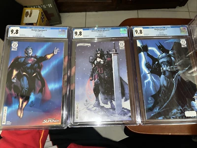 Абсолютный Бэтмен, Супермен, Чудо-женщина 1 CGC 9.8 12/24, 1/25, Джим Ли-VC{CGCB1} - Изображение 1 из 4