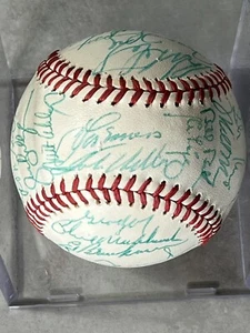 1970s Detroit Tigers Signed Team Official AL MacPhail Baseball Alan Trammell - Picture 1 of 6