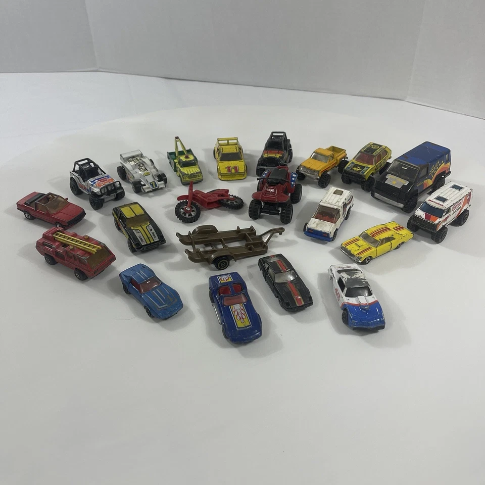 Vintage 20 Car Lot MATCHBOX YATMING HOT WHEELS Spiderman Tonka 70s 80s - Image 1 of 4