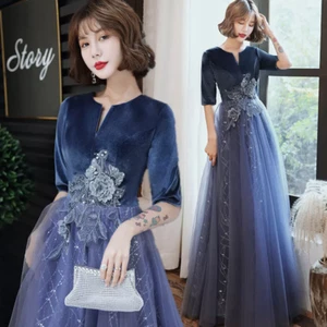 NEW Evening Formal Party Ball Gown Prom Bridesmaid Acting Host Dress QYHS204 - Picture 1 of 14