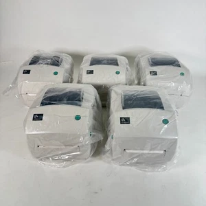 Viel 5 Neu Zebra GC420T Thermal Transfer Label Drucker Spender USB - Bild 1 von 22