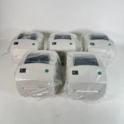 Viel 5 Neu Zebra GC420T Thermal Transfer Label Drucker Spender USB - Bild 1 von 4