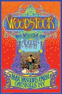 Laminated Woodstock - Max Yasgur's Farm, New York Concert Poster 24x36 In - Picture 1 of 2