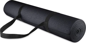 All Purpose 1/4-Inch High Density Anti-Tear Exercise Yoga Mat with Carrying Stra - Picture 1 of 3