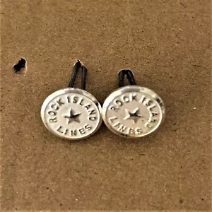 Bracciale Rock Island Lines Railroad 2-5/8" gemelli SPEDIZIONE GRATUITA! - Foto 1 di 2