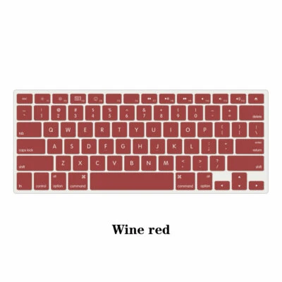 Elegante cubierta de teclado de silicona de color para Macbook M4 Air 13 15 Pro14 16 11 12 pulgadas Foto 1 de 4