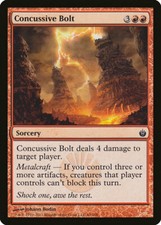 Magic MTG Tradingcard Mirrodin Besieged 2011 Concussive Bolt 60/155