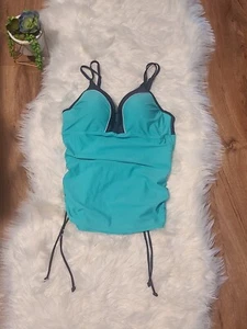 Pulóver tankini acolchado sin mangas Free Country para mujer talla LG 12/14 - Imagen 1 de 5