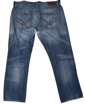 William Rast Mens Button-Fly Taper Jeans Blue Tag Size 34x32(Actual 36x26) - Image 1 of 4