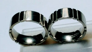 ATTRACTIVE TITANIUM BAND RINGS SIZES 11.25-11.5, 10.25 AND 9.25-9.5! - Picture 1 of 12