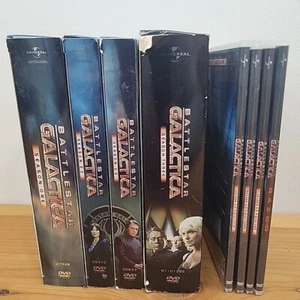 Battlestar Galactica: Seasons 1-4 (DVD) Plus Razor Movie - Imagen 1 de 11