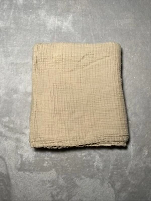 Cobertor Koala Baby marrom bronzeado sólido algodão musselina swaddle macio Lovey 42"x44" - Imagem 1 de 4