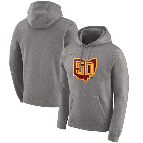 Cleveland Cavaliers Nike 2019/20 City Edition Club Pullover Hoodie - Gray Cover