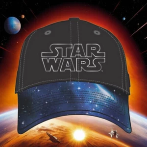 Star Wars Cap Black Hat Logo Offically Licensed Adjustable Caps - Picture 1 of 3