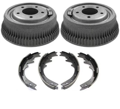 Se adapta a 85-97 B150 B1500 Dodge Van 5 tambores de freno y zapatas 3 piezas Foto 1 de 4