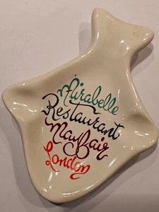 Vintage Ashtray "Mirabelle" Restaurant London. Good Cond. - Picture 1 of 2