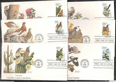 US Scott #1953-2002 Complete set of First Day Covers, "State Birds and Flowers" - Image 1 of 4