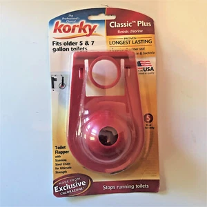 KORKY Classic Plus Flapper Fits Older 5 & & Gallon Toilets Rubber Seal - Bild 1 von 4